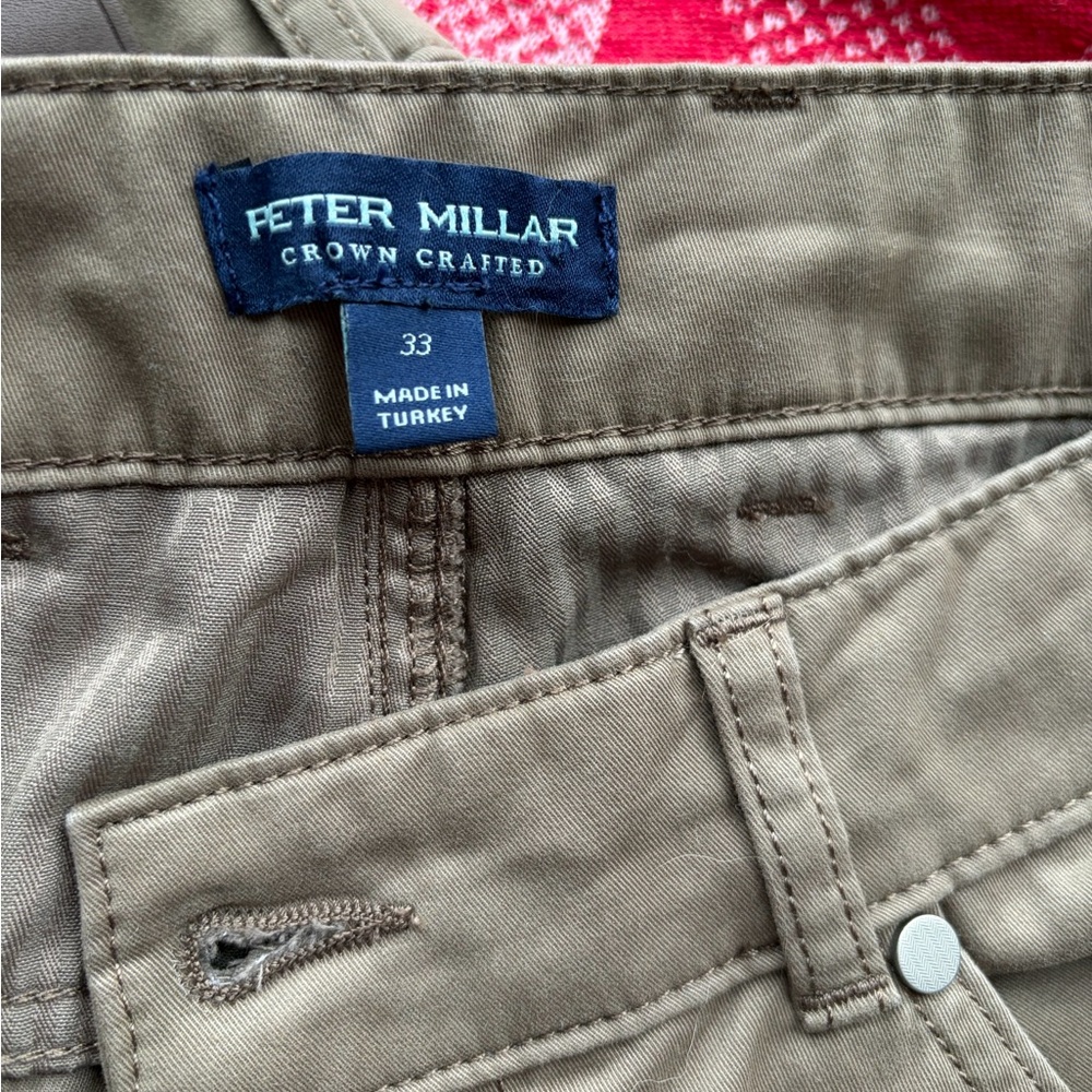 Peter Millar Brown Tailored Fit Pants - Picture 2 of 7